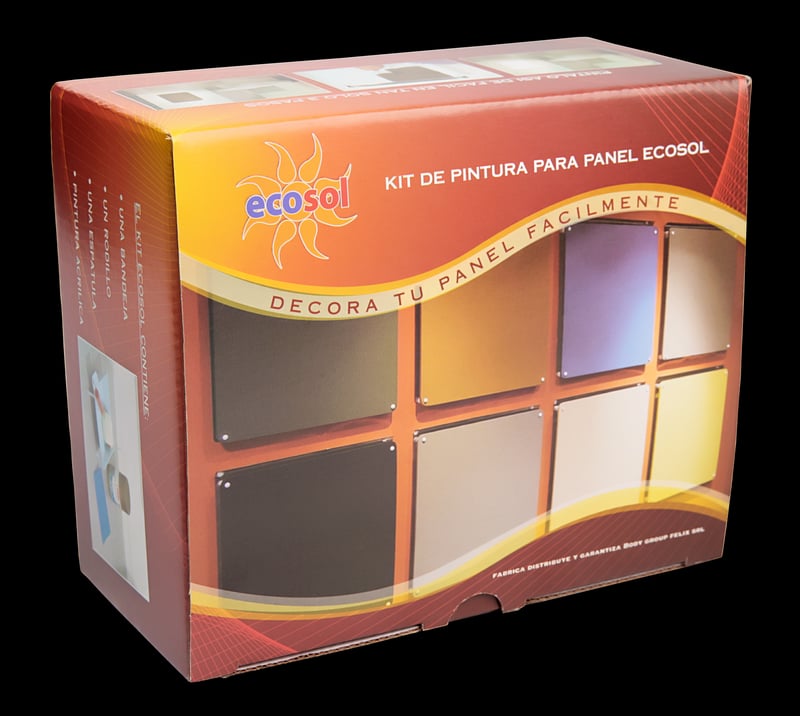 Caja mailer roja Ecosol